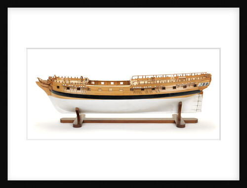 Ship of 38 guns, port broadside by G.W. French