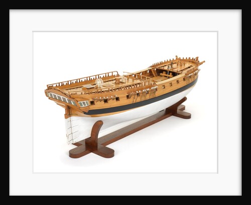 Ship of 38 guns, starboard stern quarter by G.W. French