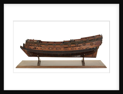 Ship of 44 guns, port broadside by Unknown