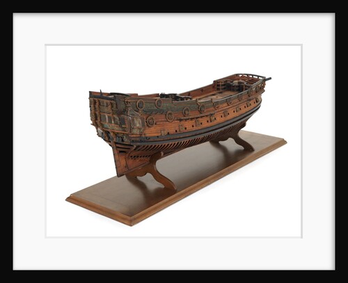 Ship of 44 guns, starboard stern quarter by unknown