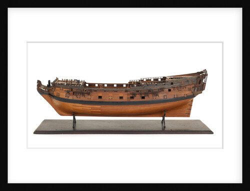 Ship of 60 guns, port broadside by unknown