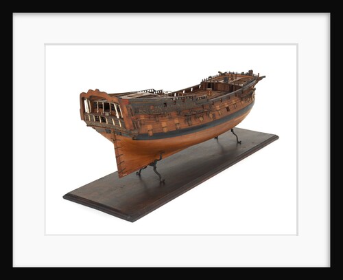 Ship of 60 guns, starboard stern quarter by unknown