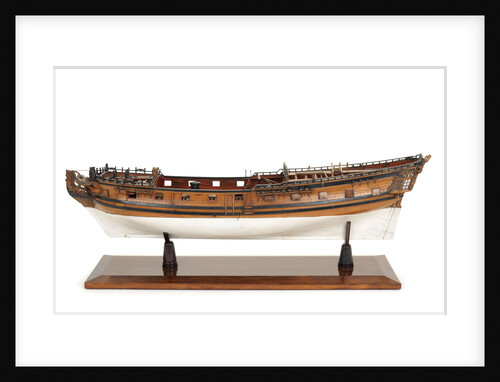 Ship of 20 guns, port broadside by Unknown