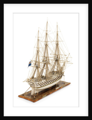Ship of 100 guns, starboard stern quarter by unknown