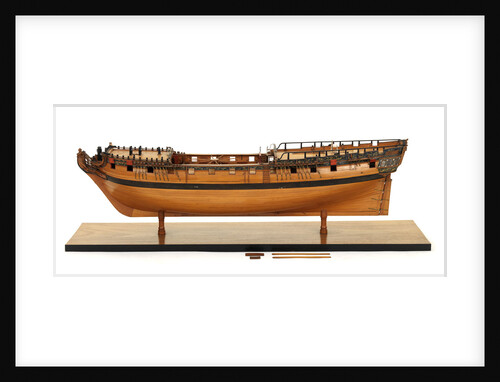 Ship of 32 guns, port broadside by unknown