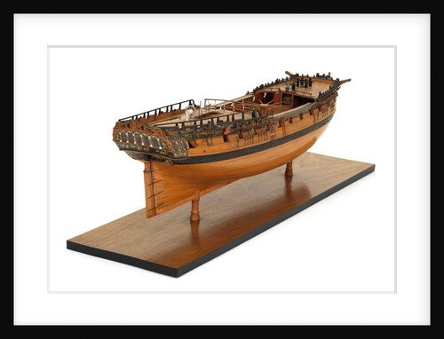 Ship of 32 guns, starboard stern quarter by unknown
