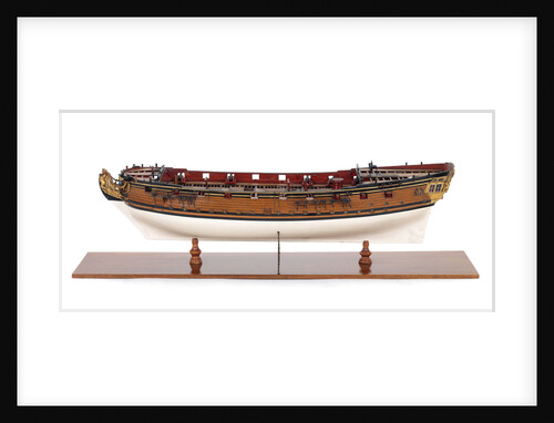 Sixth-rate sloop, port broadside by unknown