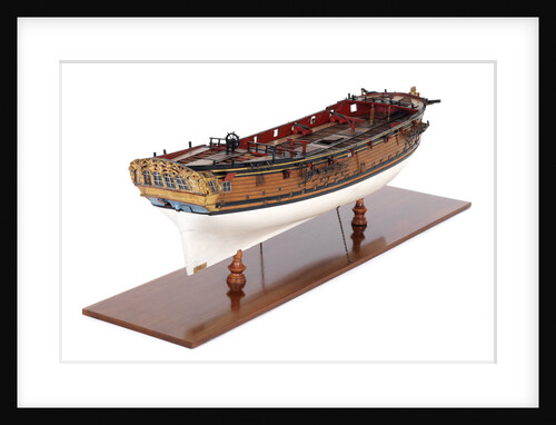 Sixth-rate sloop, starboard stern quarter by unknown