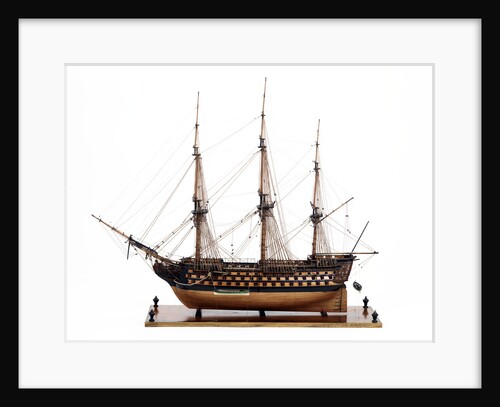 Ship of 110 guns, port broadside by unknown