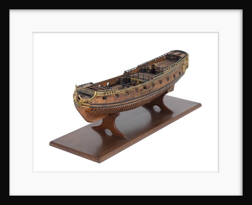Model of a warship, sixth rate; 20-24 guns; royal/ceremonial vessel by unknown