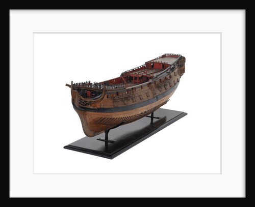 Ship of 50 guns, port 3/4 bow by unknown
