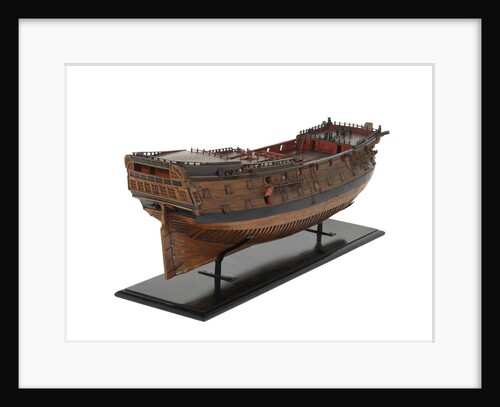 Ship of 50 guns, starboard stern quarter by unknown
