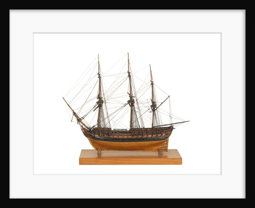 Frigate of 50 guns, port broadside by unknown