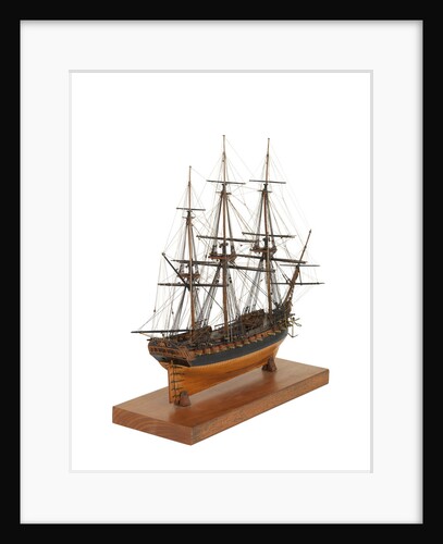 Frigate of 50 guns, starboard stern quarter by unknown