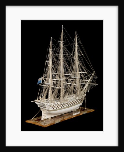 Ship of 100 guns, starboard stern quarter by unknown
