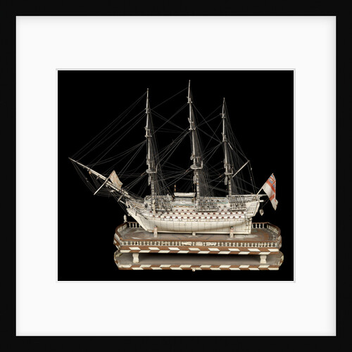 Ship of 120 guns, port broadside by unknown