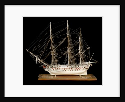 Ship of 100 guns, port broadside by unknown