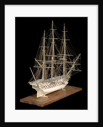 Ship of 100 guns, starboard stern quarter by unknown