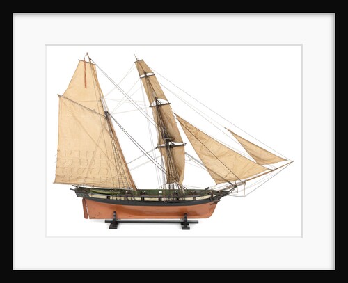 Brigantine, starboard broadside by unknown