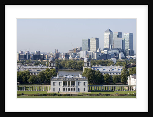 View of Queen's House and Isle of Dogs from Greenwich Park by National Maritime Museum