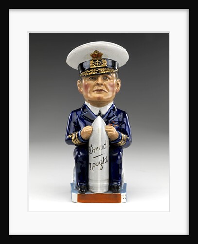 Toby jug modelled as a seated figure of Admiral David, Earl Beatty (1871-1936) by Francis Carruthers Gould