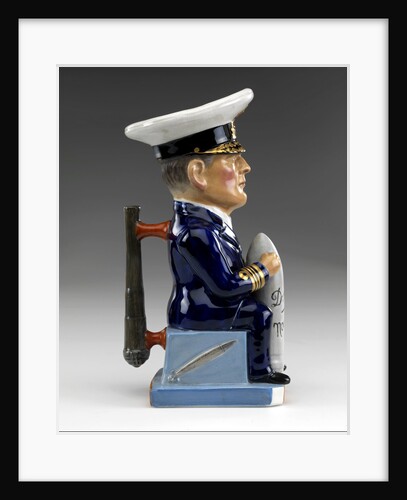 Toby jug modelled as a seated figure of Admiral David, Earl Beatty (1871-1936) by Francis Carruthers Gould