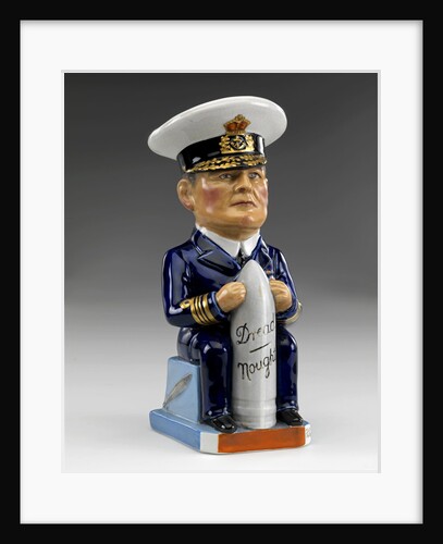 Toby jug modelled as a seated figure of Admiral David, Earl Beatty (1871-1936) by Francis Carruthers Gould