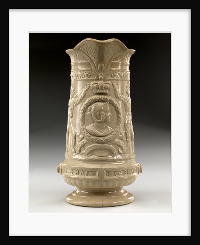 Buff-coloured jug by Sandford Pottery