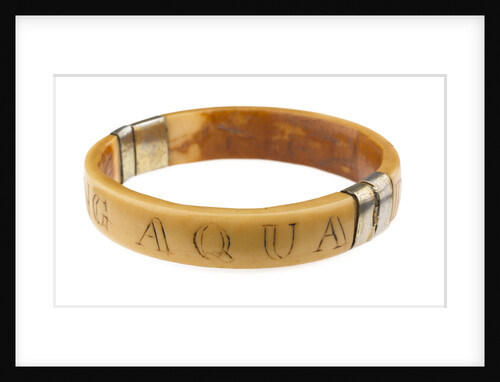 King Aqua Bracelet - View Showing Engraving "Aqua" by unknown