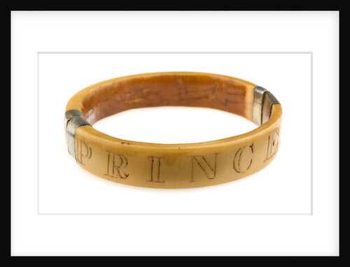 King Aqua Bracelet - View Showing Engraving 'Prince' by unknown