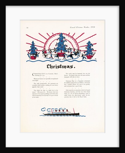 Cunard Christmas Annual 1928, page 36 by unknown
