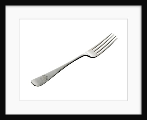 Electroplated table fork used on board British India Steam Navigation Company Line ships by Elkington & Co. Ltd.