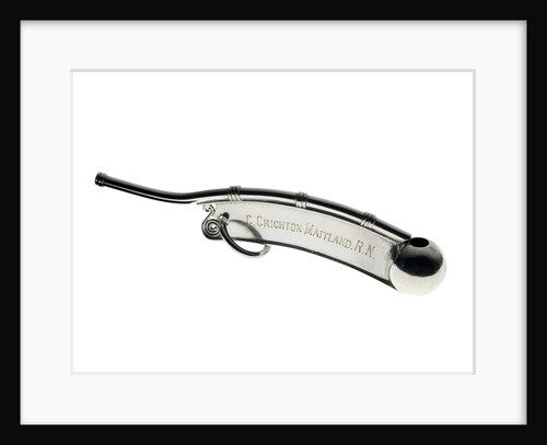Silver boatswain's call used by Commander C. Crichton Maitland (1877-1958) by George Unite