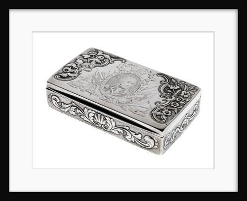 Silver box commemorating Nelson and the Battle of Trafalgar, 1805 by Peter & William Bateman