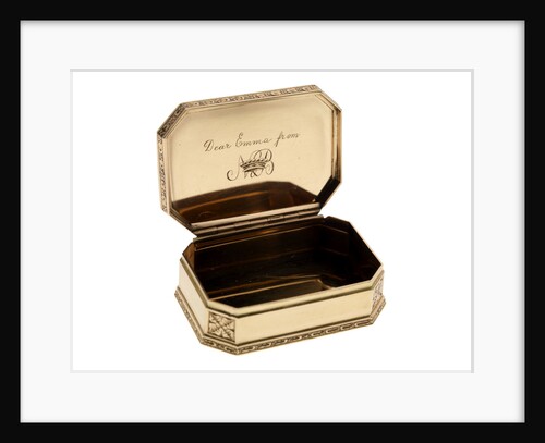 Snuff box said to have been given by Vice-Admiral Horatio Nelson to Emma Hamilton by unknown