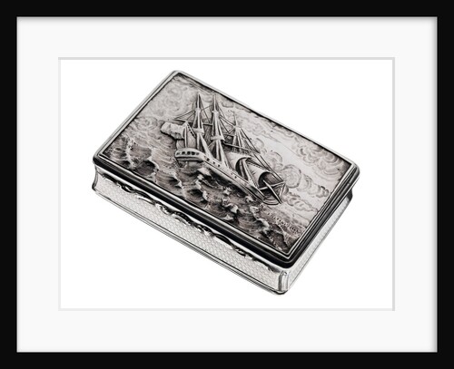 Silver snuff box presented to Thomas Burnard Chanter (1797-1874) by Thomas Edwards