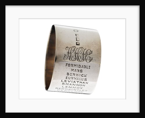 Napkin ring of Engineer Rear-Admiral Harold Hugh Huxham DSO (1881-1968) by unknown