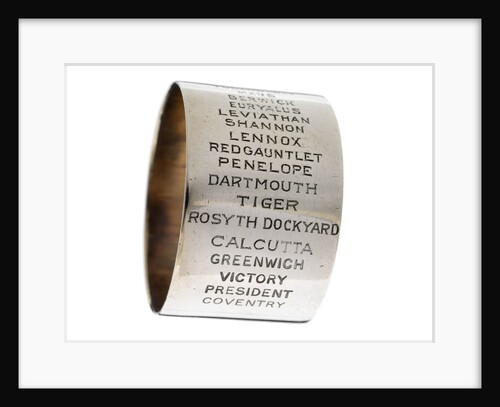 Napkin ring of Engineer Rear-Admiral Harold Hugh Huxham DSO (1881-1968) by unknown