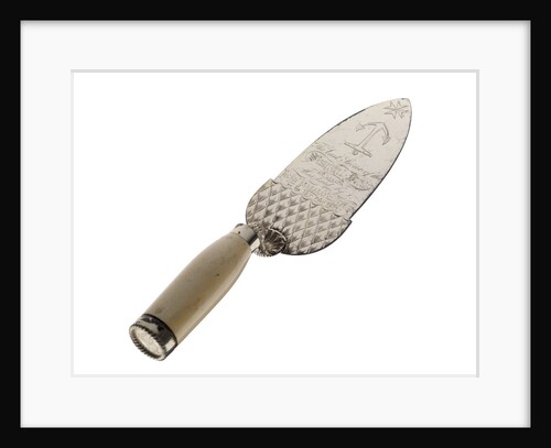 Ceremonial trowel used at the completion of Somerset Dock, Malta, 1871 by unknown