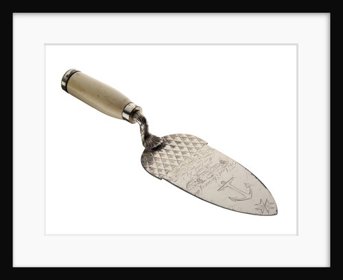 Ceremonial trowel used at the completion of Somerset Dock, Malta, 1871 by unknown