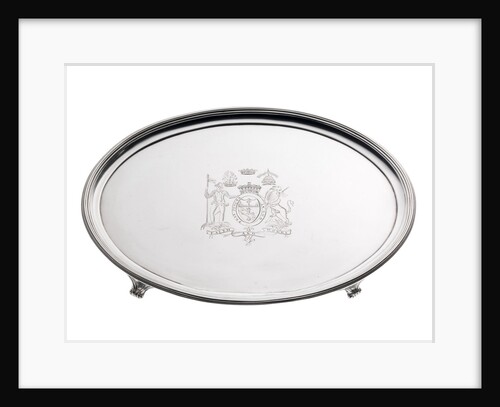 Silver salver with the arms of Vice-Admiral Lord Nelson (1758-1805) by John Harris