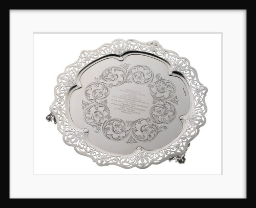 Salver presented to Captain James Clarke of the ship 'Marco Polo' by Thomas Bradbury & Sons
