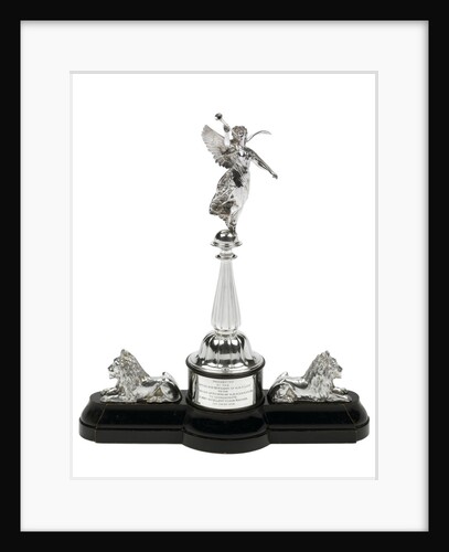 Statuette presented by HMS 'Lion' to HMS 'Indomitable' by S.S. & W Ltd.