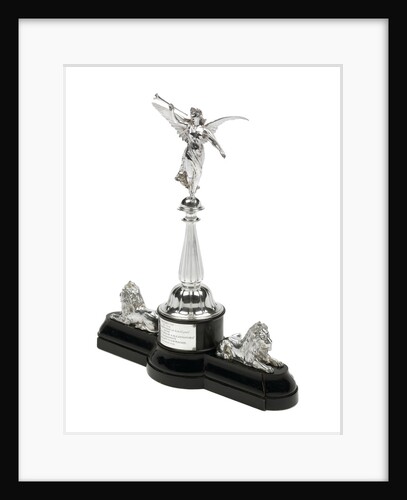 Statuette presented by HMS 'Lion' to HMS 'Indomitable' by S.S. & W Ltd.