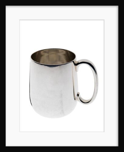 Silver-plated tankard commemorating HMS 'Tiger' by unknown