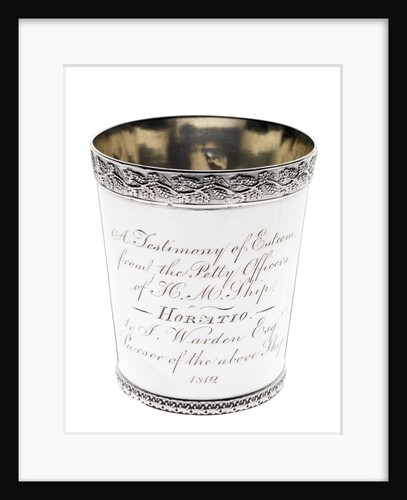 Silver beaker to the Purser of HMS 'Horatio', 1812 by A. B.