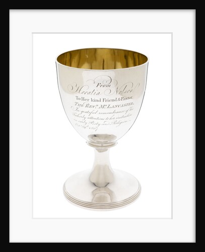 Goblet presented in 1807 by Vice-Admiral Lord Nelson's daughter Horatia Nelson (1801-81) by John Emes