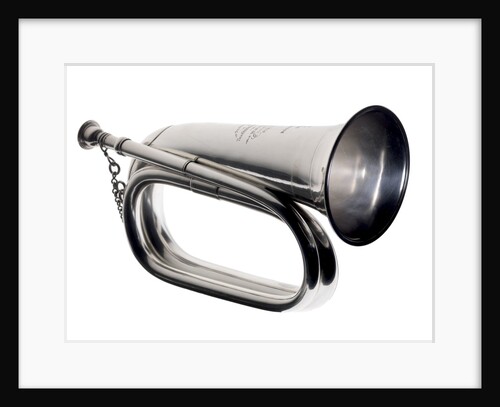 Bugle presented to boy bugler William Walker, who served in HMS 'Calliope' at the Battle of Jutland by Boosey & Co.