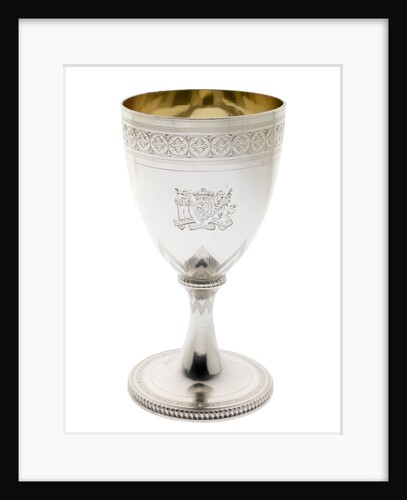 Silver goblet engraved with the arms of Vice-Admiral Lord Nelson (1758-1805) by Abraham Barrier