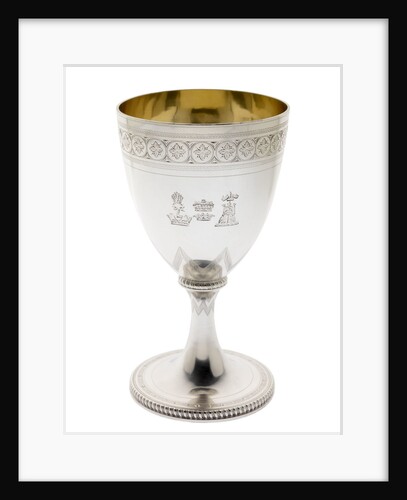 Silver goblet engraved with the arms of Vice-Admiral Lord Nelson (1758-1805) by Abraham Barrier